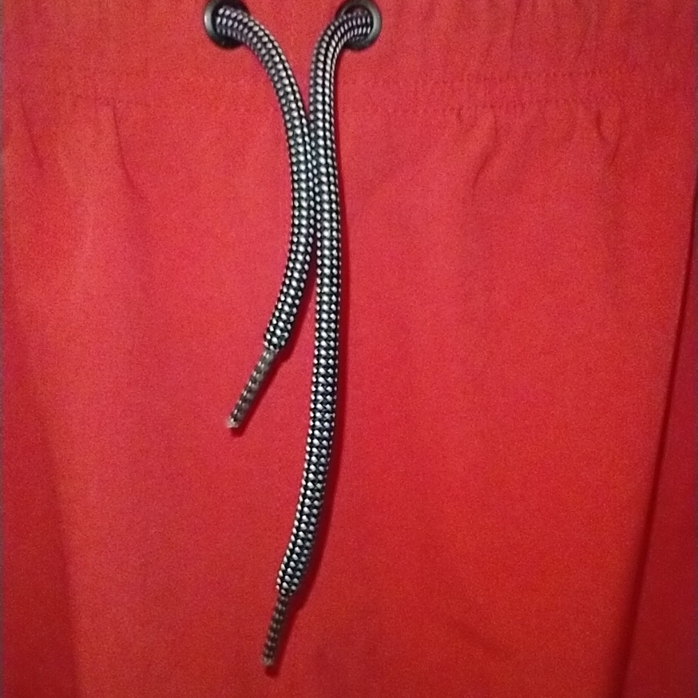 Nike Red Drawstring Polyester Blend Athletic Gym … - image 6